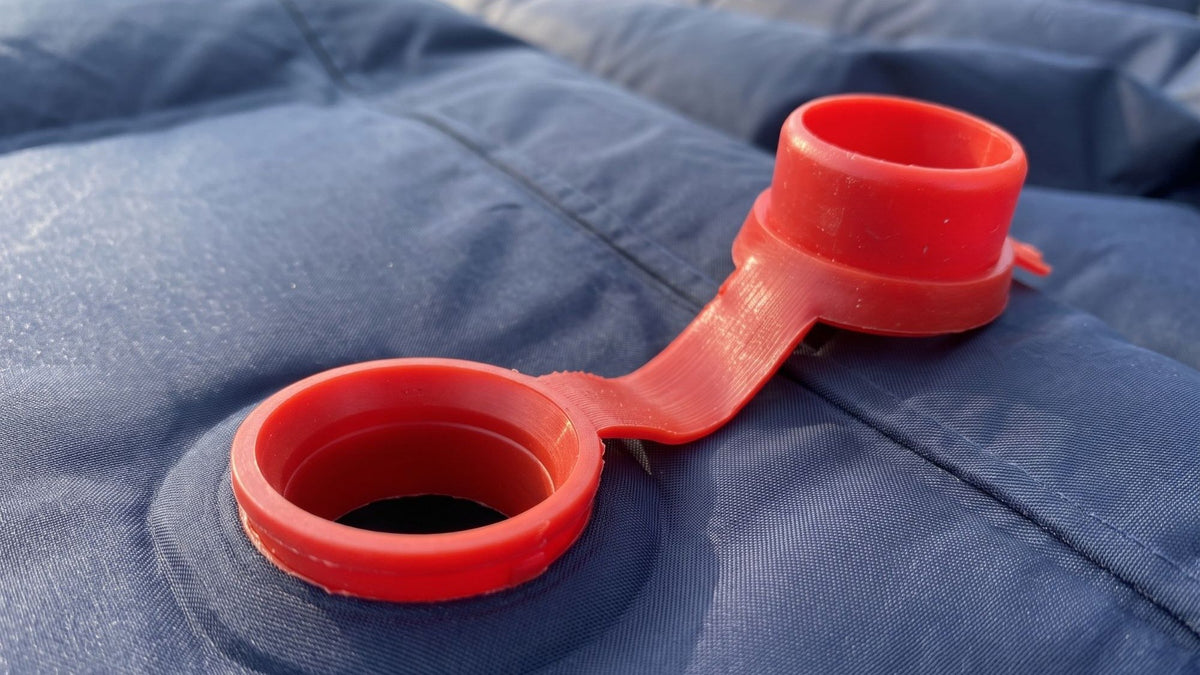 Valve de gonflage rouge du matelas gonflable bleu foncé (Couleur : Bleu foncé)